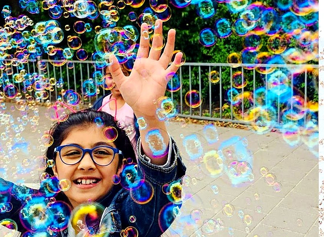 Bubble day smiles