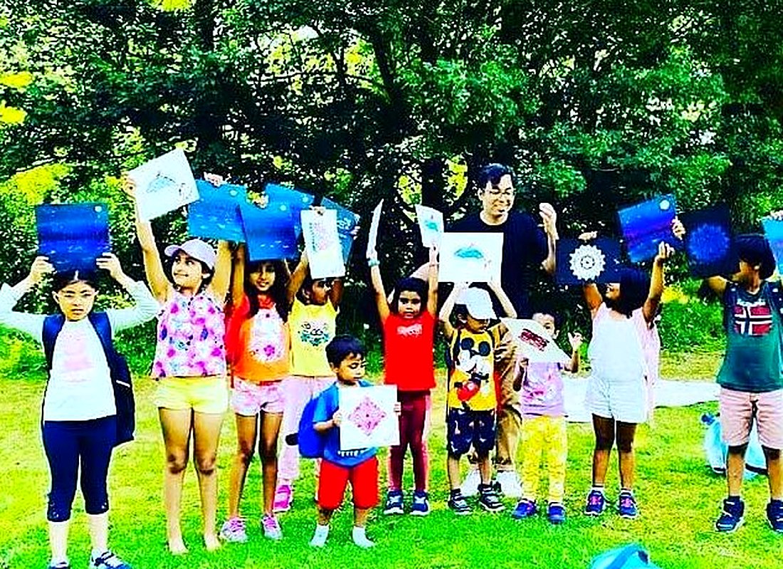 Forest day: the whole camp outdoors