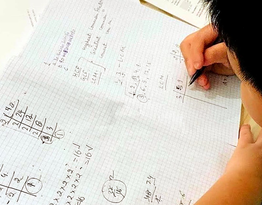 Working through maths