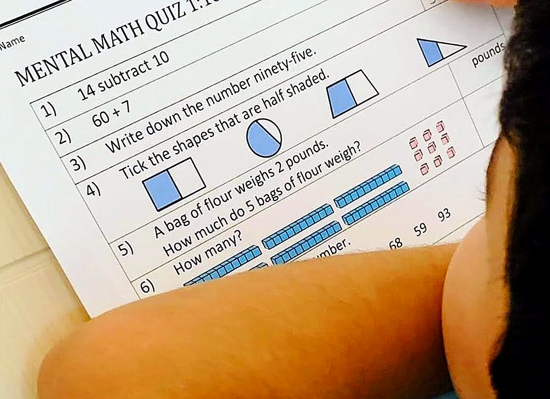 Mental maths quiz