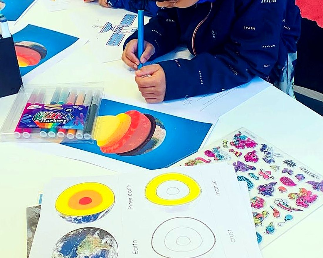 Writing and drawing about space