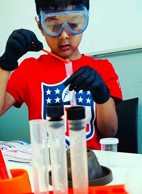 Goggles on: test tubes