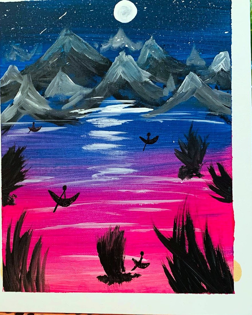 Sunset birds