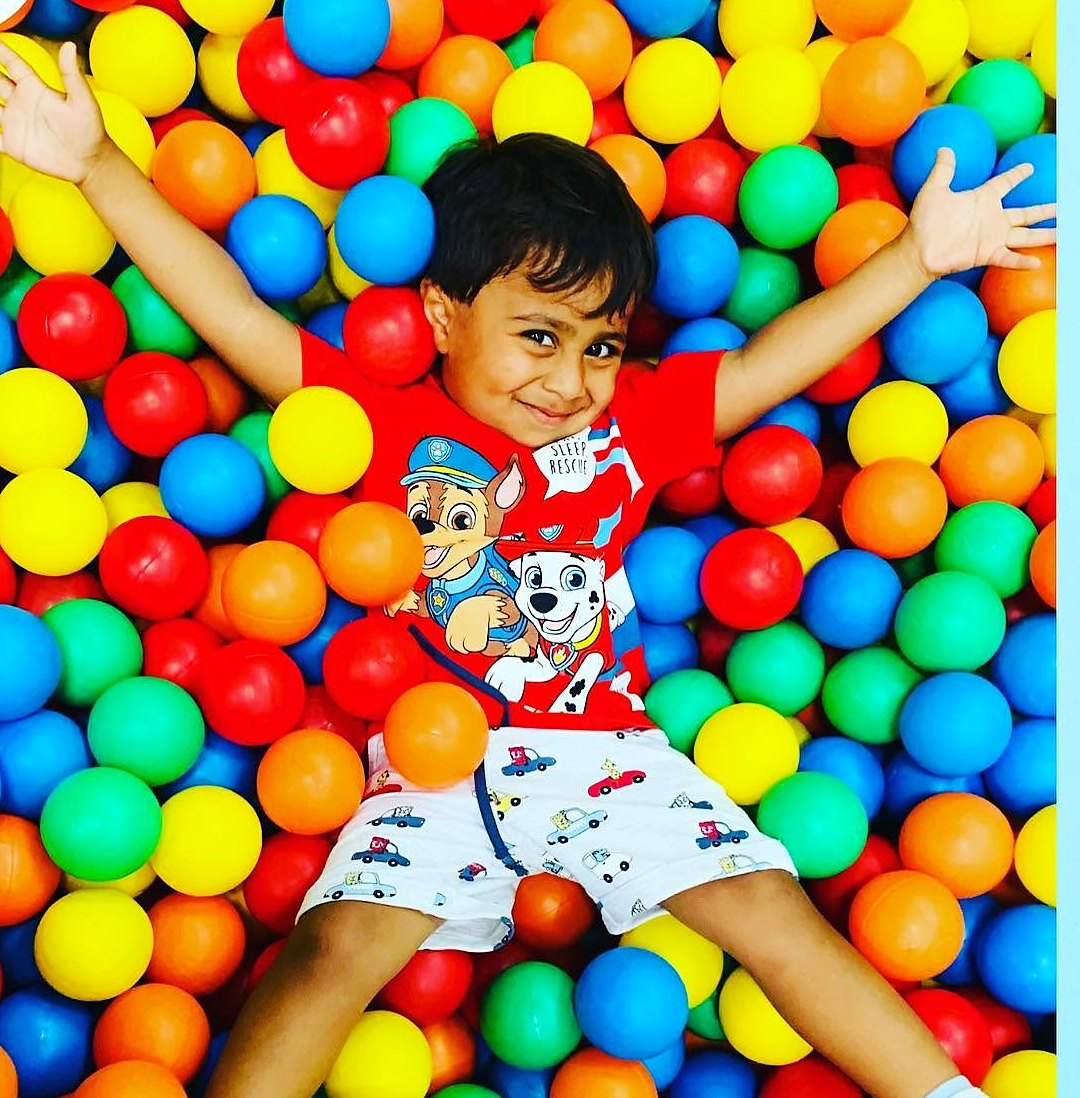 Ball-pit giggles